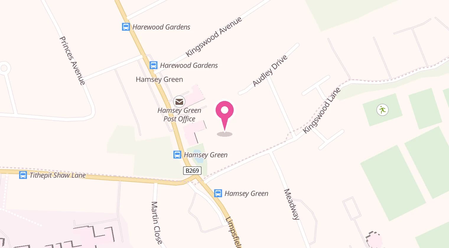 Map showing The Scoop Company at 369 Limpsfield Road, Warlingham CR6 9HA