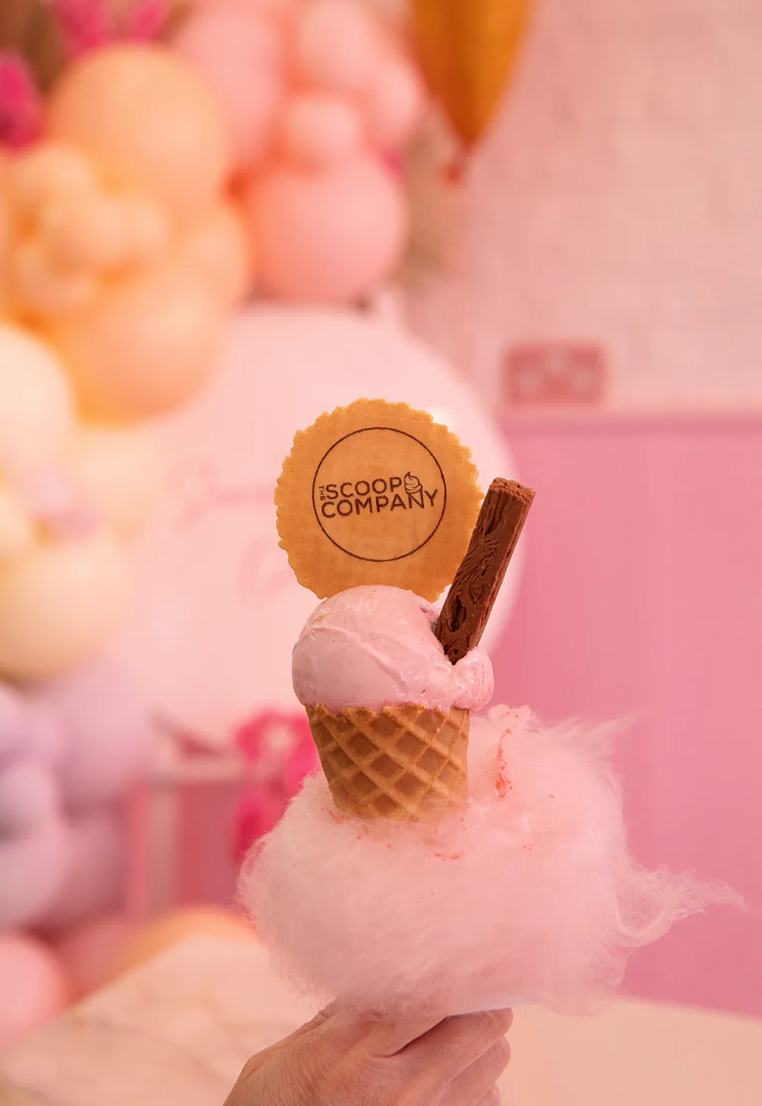 Pink whippy cone