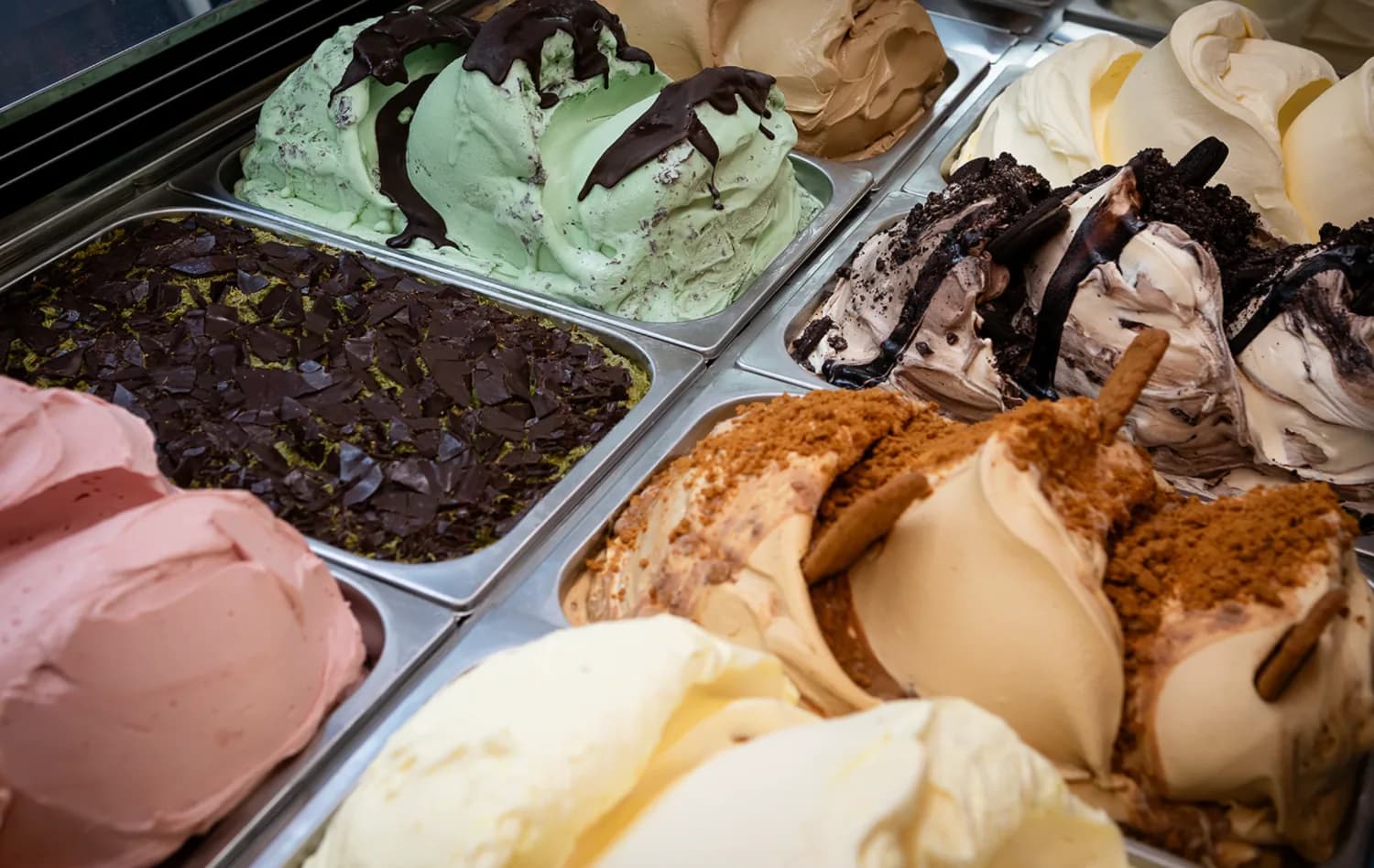 The gelato counter